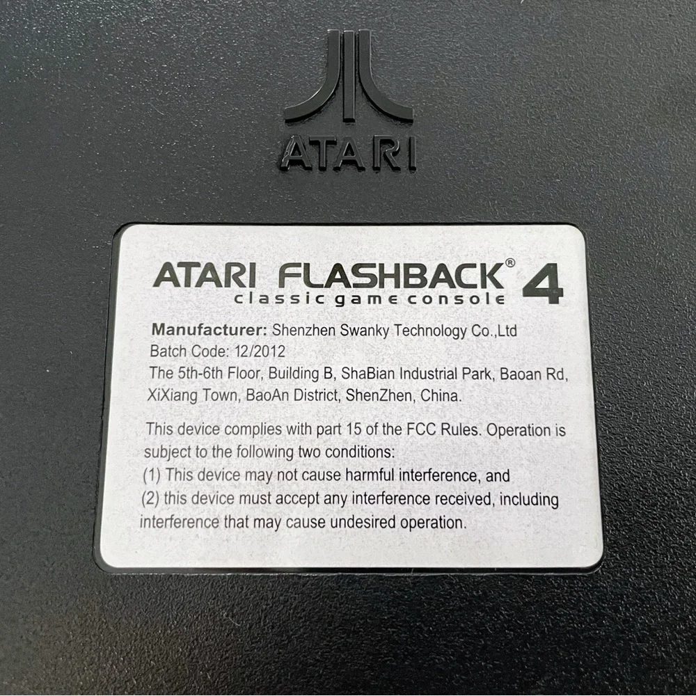 Atari Flashback 4 Classic Game Console 2 Wireless Controllers